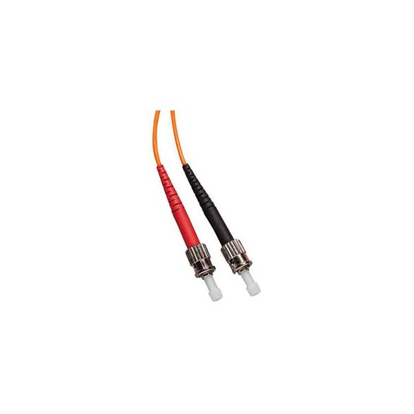 Allen Tel Fiber Optic Cable, Multimode OM1 Duplex ST to ST, 2 M GBST2-D2-02 - main